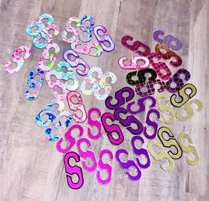 S Hook/ Acrylic Face Mask Holders 2 inches (must ship with other items) will not ship single pieces alone