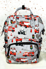 Fire Truck/ First Responder Diaper Bag Backpack