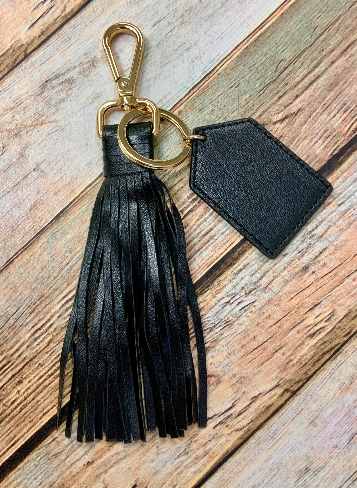 leather tassel keychain