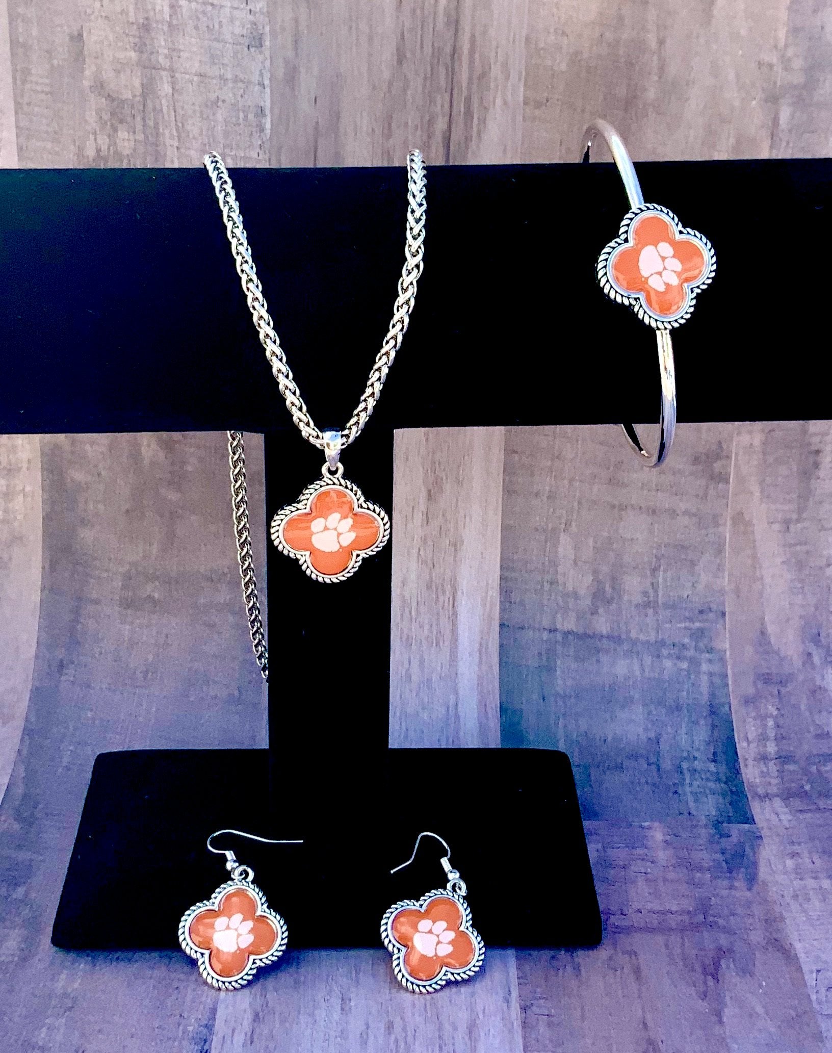 Officially Licensed Clover with Clemson Paw Collection