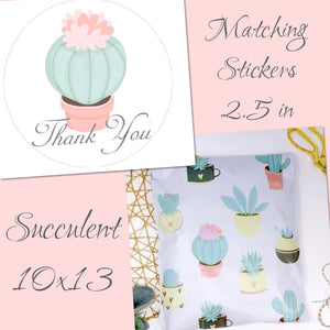 Succulent Sticker and Poly Mailer Collection