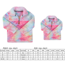 Tie Dye Sherpa Pullovers Kids and Adults