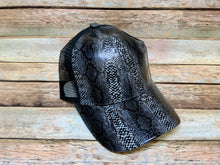 Snakeskin Print Pony Trucker Cap with Mesh Back (Authentic CC)