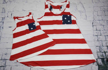 Red white and Blue StripeTanks and T-shirt’s