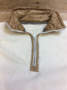 Monogram Sherpa pullover
